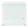 Coffee Table Tempered Glass 49.5x50x45 cm Clear Image 3