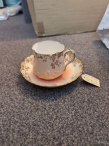 Small Limoges cup and saucer c 1890