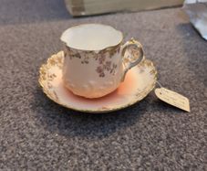 Small Limoges cup and saucer c 1890