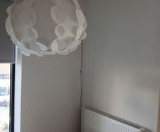 Floor lamp with base plate