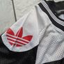 Adidas shirt T-shirt black white short sleeve vintage D164 UK 32 / 34 the  Brand Image 4