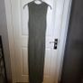 Long Knitted khaki dress, size 10 Image 3