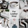 Leather Recoloring Balm, Leather Repair Kit for Furniture Vinyl Sofa, Purse, Shoes, Car Seats, Steering, Leather Couch Paint Leather Color Restorer on Faded & Scratch Quick Dry (75ML WHITE) Image 4