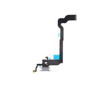 For Apple iPhone X Charging Port Dock Connector Microphone Flex Cable Grey New - FHT02IPCP