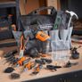 Cordless Hand Drill and Household Tool Kit - 94pc Tool Kit for Beginners - Includes 3.6V/Cordless Lithium-ion Screwdriver - Power & Hand Tools with Drill Sets in Case (FREE POSTAGE) Image 2