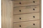 Panama 4 Drawer Chest Solid Pine Wood, Bedroom furniture, Waxed Oak Finish