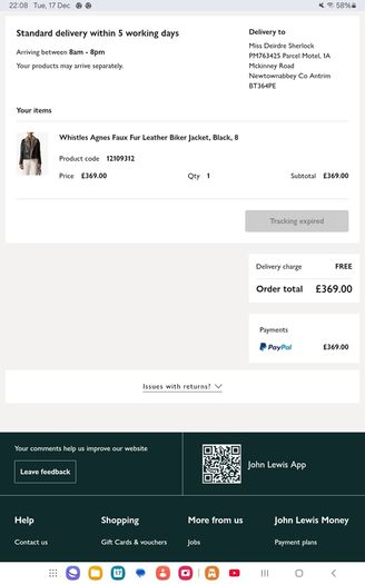 Whistles - Leather Biker Aviator Jacket - Black - UK 8 - BNWT RRP 479