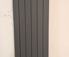 Vertical Aluminium Radiators Large Anthracite Grey 1800 x 565mm  As New | Heat Pump Compatible