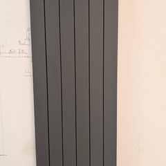Vertical Double Aluminium Radiators Large Anthracite Grey 1800 x 565mm  As New | Heat Pump Compatible