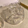Vintage 2 Victorian Glass Jelly Moulds one have a chip. Image 8