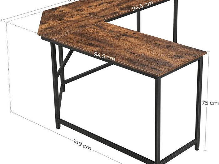 _Corner Desk, L-Shaped Computer Desk, Office Desk, Study
