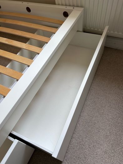 Ikea Malm single bed with storage