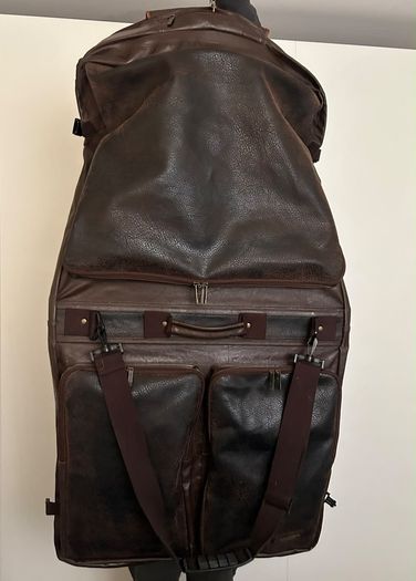 Aspen Sirco London Genuine Leather Suit Carrier Garment Travel Bag