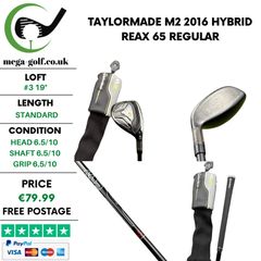 Taylormade M2 2016 Hybrid / #3 19 Degree / Reax 65 Regular