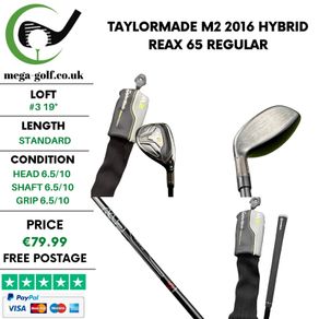 Taylormade M2 2016 Hybrid / #3 19 Degree / Reax 65 Regular