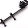 6ft Sliding Barn Door Hardware Kit Track Rail System for Wooden Door 183cm Image 4