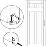 6.6 FT 200cm Black Barn Door Hardware Kit with Handle Image 3