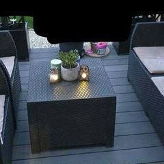 Garden rattan-effect Set
