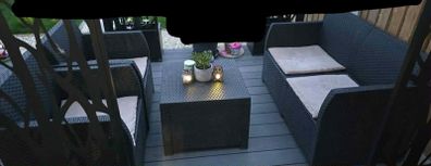 Garden rattan-effect Set