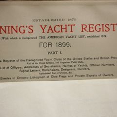 Manning's Yacht Register 1899