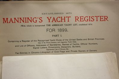 Manning's Yacht Register 1899