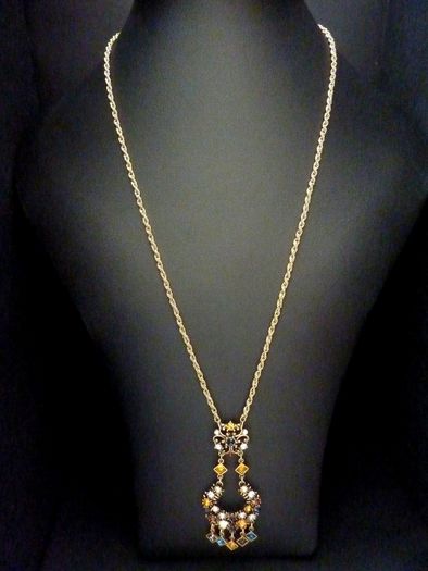 Boho Bohemian Hippe Tassel Gold Tone Long Necklace