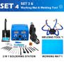 800W SMD Soldering Station Quick Heat Electric Hot Air Gun 2 in 1 Led Display Electric Soldering Iron BGA Rework Welding Station Image 2