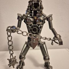 Predator handcradt metal figure