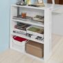 Office Desk white with storage shelves and drawer Image 2