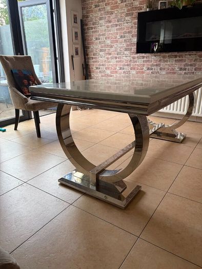 Dining table, 6 chairs  & console, coffee , side s