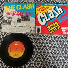2x The Clash 7"s Tommy Gun and Cost of Living E.P.