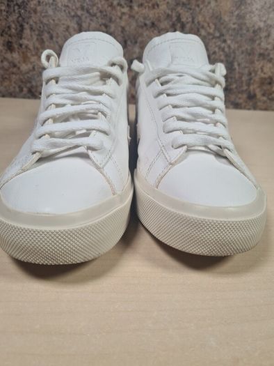 Womens VEJA CAMPO trainers runners white leather grey suede Logo Size UK 5 EU 38 (AT1)