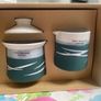 Paul Maloney Pottery Teal Sugar Bowl and Milker Image 3