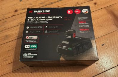 Parkside Performance 2.5AH 12V Next Gen Rechargeable Lithium Ion Battery. Indoor Outdoor Maintenance DIY Projects Garage Garden Mechanic 12V 20V 40V Xteam Cordless Brushless Power Tools Lidl.