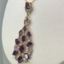 Silver Amethyst & Zircon Filigree Pendant by Harry Ivens Image 4
