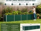 Extra Large Raised Garden Bed 320cm Galvanised Steel Planter