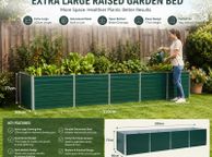 main image for ad Extra Large Raised Garden Bed 320cm Galvanised Steel Planter