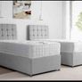 Brand New Stylish single Divan Beds.. Multiple Options Of Headboards. Tufted Memory Foam Mattresses Available. Drawers Storage Available Image 8