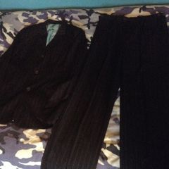 Pinstripe red herring/ Thomas Nash boys suit
