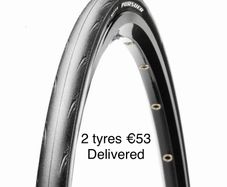 2 Maxxis 700x28 Tyres - Free Delivery