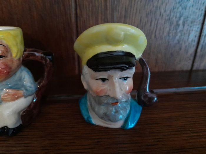 3 minature Toby jugs