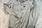 G-Star Raw Originals Gould Army Dress Shirt Small Grey