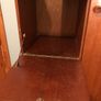 Wooden wardrobe with drop-down door and drawers Image 2