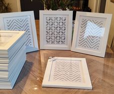8" x 10"     20 Photo Frames White