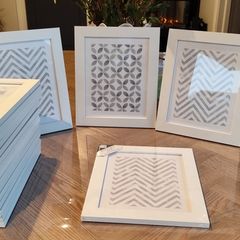 8" x 10"     20 Photo Frames White