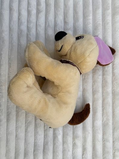 Lego Duplo Dog Plush 2009 Beige & Brown approx. 24 cm. Used Please see photos