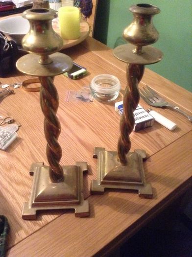 Victorian candle sticks
