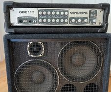 Genz Benz 750 Bass amp head and 2x10 EBS NEO Cab