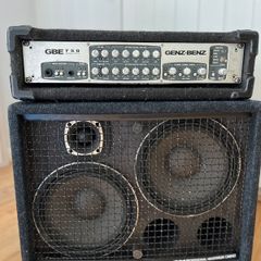 Genz Benz 750 Bass amp head and 2x10 EBS NEO Cab