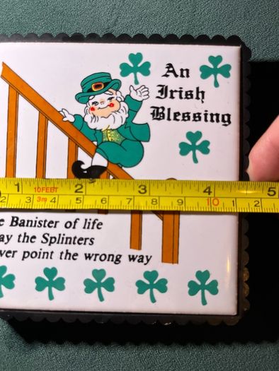 vintage Irish Blessing Tile